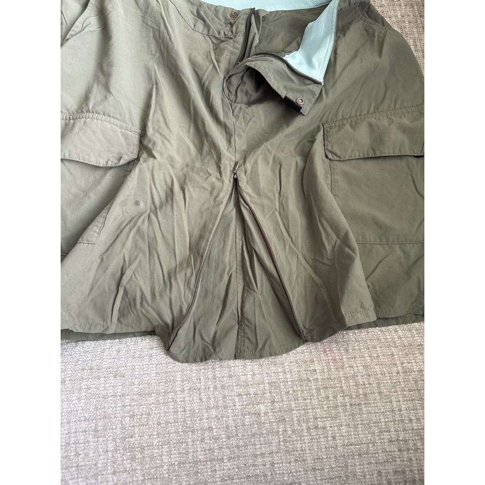 Patagonia Womens Cargo Hiking Skort Olive Green Buckle Waist Size 10 - Picture 6 of 8